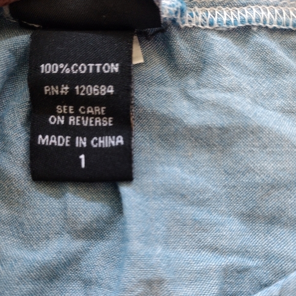 Torrid Blue Sleeveless Bottom Down Tank Top - Picture 11 of 12